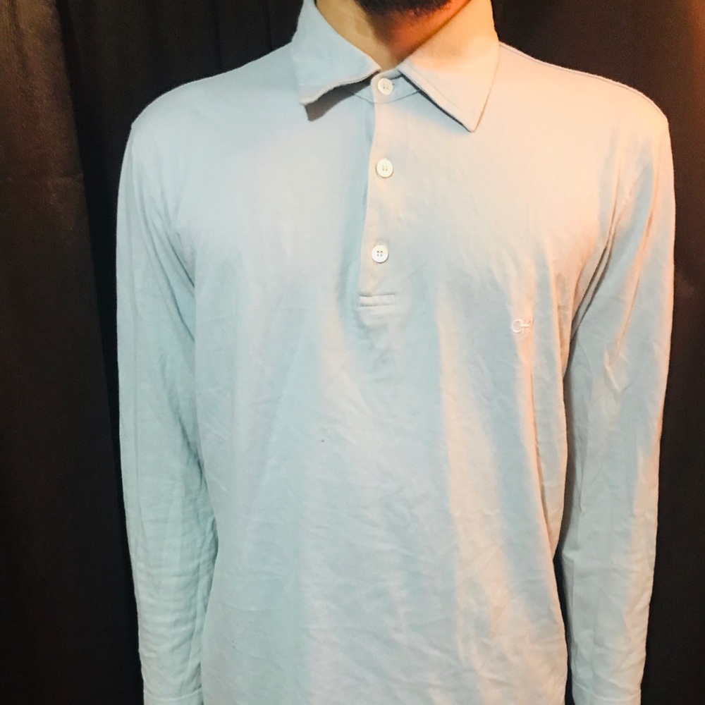 Salvatore Ferragamo Long Sleeve Polo